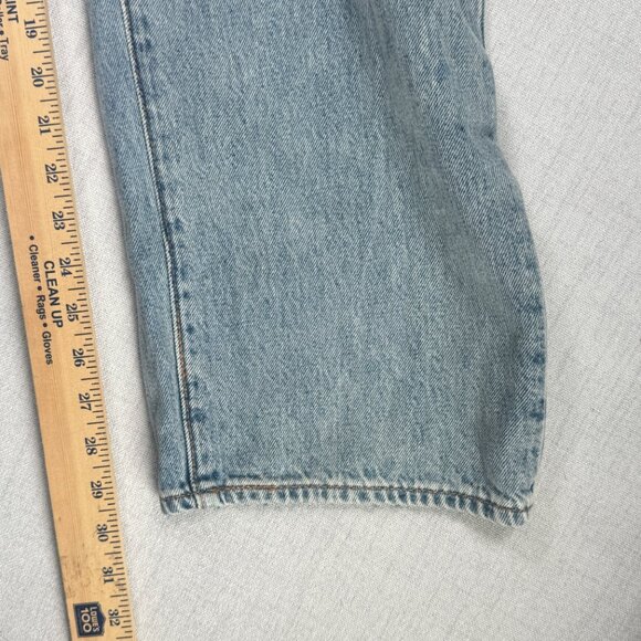 NWT Levi's Premium 568 Stay Loose Patchwork Jeans Distressed Cotton Size 36x30 - Picture 8 of 12